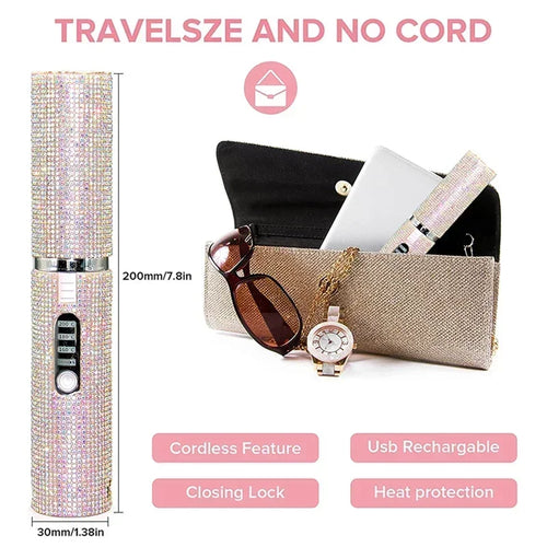 GlowGo Wireless Travel Hair Styler